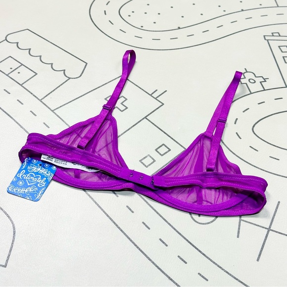 Free People Intimately Mesh Triangle Bra in Pink - Picture 4 of 4